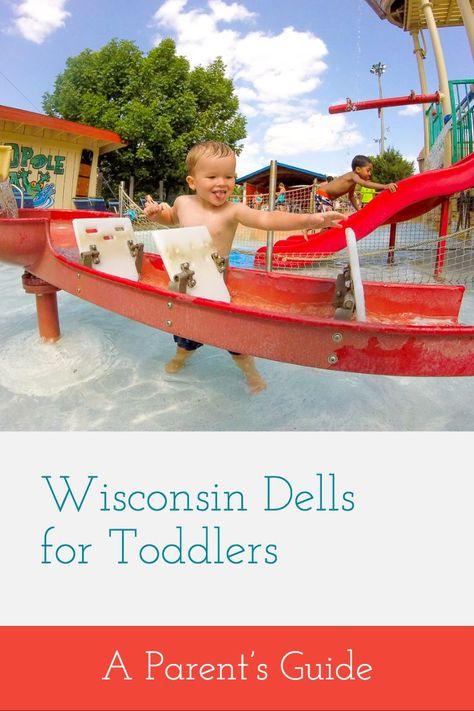 A Parent's Guide to Wisconsin Dells with Toddlers | Dotting the Map Wisconsin Family Vacations, Wisconsin Dells Vacation, Wi Dells, Wisconsin Vacation, Exploring Wisconsin, Family Vacay, Midwest Travel, Wisconsin Travel, Vacation Goals