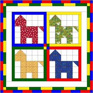 Animal Baby Quilt, Quilt Animals, Boys Quilt Patterns, Row Quilts, Horse Quilt, Farm Quilt, Barn Quilt Designs, Dog Quilts, Kids Quilts