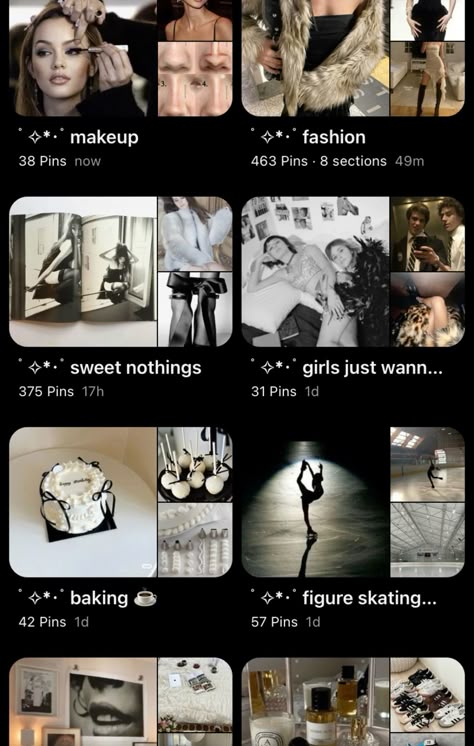 pinterest , pinterest board ideas , pinterest aesthetic , aesthetic , black and white , messy aesthetic , board , pins Pinterest Feed Ideas, Icons For Pinterest Boards, Pinterest Profile Ideas Aesthetic, Organizing Pinterest Boards, Pinterest Board Inspiration, Pinterest Bored Ideas, Organized Pinterest Boards Aesthetic, Couple Pinterest Board Names, How To Organize Pinterest Boards