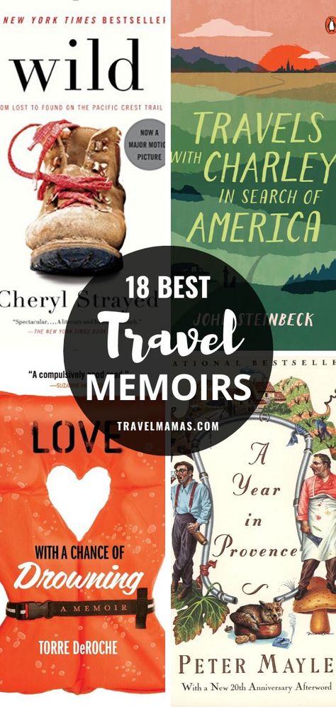 Want to get away without leaving home? Take a look at this list of the best travel memoirs, recommended by travel experts! These inspiring books about travel will transport you to another place, and maybe even another time. #books #travel Books About Travel, Best Travel Books, Memoir Books, Literary Travel, Celebrity Books, Inspiring Books, Travel Books, Leaving Home, Top Books