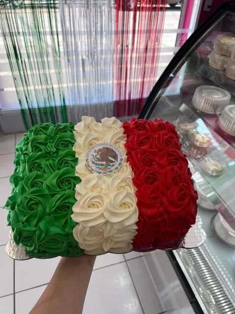 Mexican Flag Cake Ideas, Mexico Cake Ideas, Mexican 21st Birthday Party Ideas, Mexican Flag Cake, Mexican Inspired Cake, Mexico Cake, Mexican Cake Decoration, Mexico Themed Party, Cinco De Mayo Cake Ideas