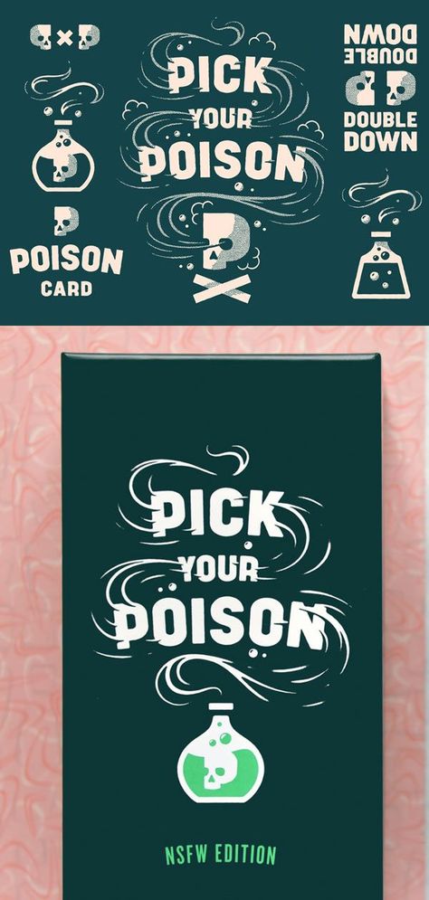 Pick Your Poison #illustration love the lettering here in this work by Philip Eggleston #itsmesimon Poison Graphic Design, Poison Illustration, Poison Logo, Illustration Love, Pick Your Poison, Drawing Tattoo, Human Drawing, Illustration Ideas, Tattoo Illustration