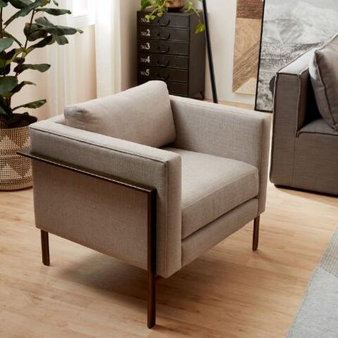 Taupe Accent Chair, Small Upholstered Chair, Taupe Chair, Beige Accent Chair, Living Room Redesign, Colorado House, Office Plan, Upholstered Chair, Cost Plus World Market