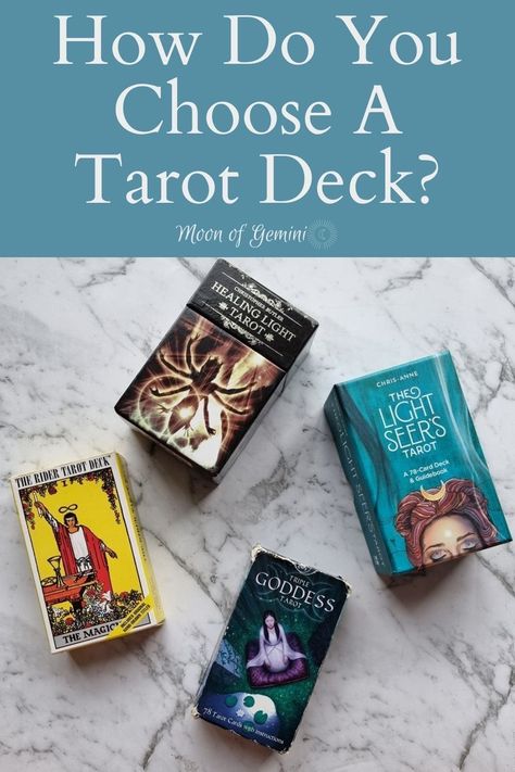 There are so many tarot decks out there! So how do you choose? What Is A Shadow, The Rider Tarot Deck, Best Tarot Decks, Witches Tarot Deck, Witches Tarot Cards, Witch Tarot, Healing Light, Tarot Book, Rider Waite Tarot