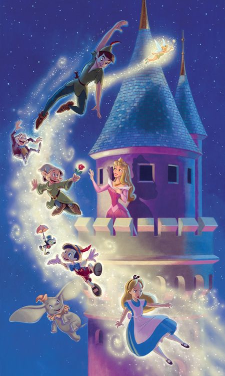 Disney Magic! Disney Amor, Jiminy Cricket, Images Disney, Fantasy Magic, Disney Fanatic, Disney Artwork, Princess And The Frog, Disney Favorites, Disney Addict