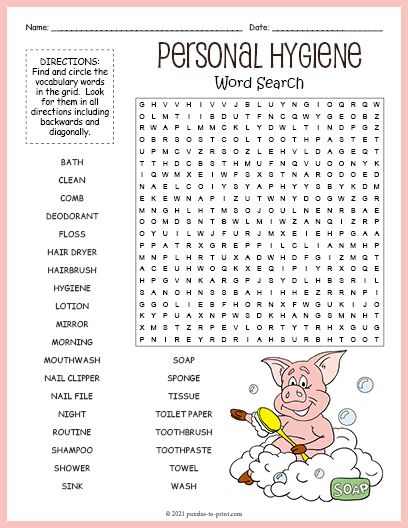 Free Printable Personal Hygiene Word Search Personal Hygiene Worksheets Free Printable, Personal Health Activities For Kids, Healthy Habits For Kids Worksheets Free Printables, Hygiene Worksheets Free Printable, Personal Hygiene Activities For Middle School, Hygiene Lessons For Kids, Wordsearches For Adults Free Printable, Personal Hygiene Activities For Kids, Hygiene Activities For Kids