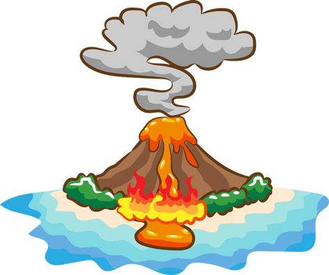 Volcano Sticker, Food Border, Clipart Design, Border Design, Volcano, Free Png, Royalty, Royalty Free, For Free