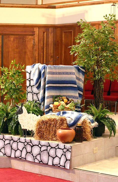 Come To The Table Vbs Decorations, Cardboard Pottery, Nazareth Vbs, Egypt Vbs, Live Nativity, Painted Cardboard, Palm Sunday Decorations, Vacation Bible School Themes, Journey To Bethlehem