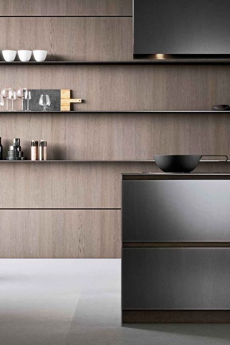 Poliform Kitchen Design, Poliform Kitchen, Big Kitchen, Kitchen Design Trends, Kitchen Trends, Old Kitchen, Ikea Kitchen, Kitchen Cabinetry, Kitchen Shelves