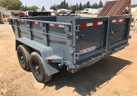 Dump Trailers For Sale, Iron Pants, Truck Top, Hydraulic Ram, Atv Trailers, Trailer Diy, Trailer Plans, Tractor Attachments, Dump Trailers