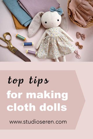 Doll making tips – Studio Seren Free Sewing Doll Patterns, Making Cloth Dolls, Making Rag Dolls, Small Dolls To Make, Handmade Doll Pattern, Handmade Dolls Patterns Free, How To Sew Dolls, Cloth Doll Sewing Pattern, Rag Doll Clothes Patterns Free