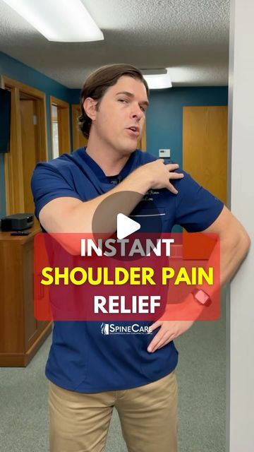 Dr. Michael Rowe | SpineCare on Instagram: "Dr. Rowe shows an easy way to quickly relieve stiff, achy shoulders.

This exercise can be done at home (or work), requires no equipment, and may give relief within 30 seconds.

Let us know how it works for you!

#shoulderpain #shoulderpainrelief #shoulderpainexercises #shoulders #shoulder" Shoulder Exercises No Equipment, Sore Shoulder Relief, Shoulder Pain Relief Exercises, Shoulder Muscle Pain, Dr Rowe, Michael Rowe, Shoulder Pain Exercises, Shoulder Rehab, Sore Shoulder