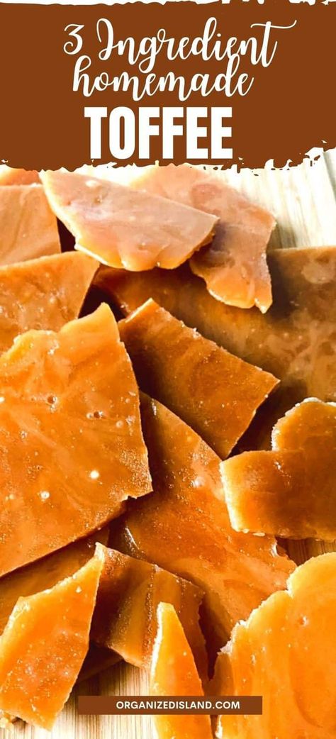 Homemade Toffee Candy, Homemade Toffee Recipe, Chewy Toffee, Easy Toffee, Easy Candy Recipes, Homemade Toffee, Toffee Candy, Toffee Recipe, Fudge Recipes Easy