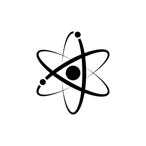 Science Widget, Science Icon Aesthetic, Atom Aesthetic, Proton Tattoo, Atoms Aesthetic, Scientific Logo, Atomic Logo, Atom Logo, Physics Design