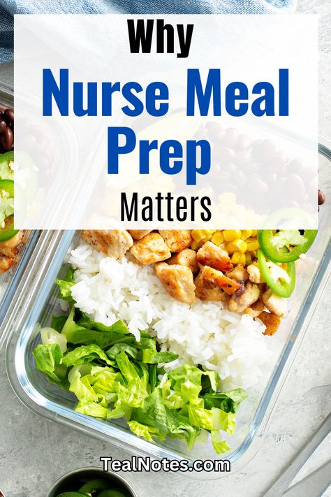 Why Nurse Meal Prep Matters: The Best Quick Ideas for Boosting Your Health. Teal Notes presents the importance and benefits of nurse meal prep. Simplified meal prep plans can give nurses the extra energy they need to tackle demanding shifts. Discover time-saving strategies, delicious recipes, and expert tips. Click here for your free customized meal prep plan today and take care of yourself while you care for others! #NurseLife #HealthyLiving #TealNotes Nurse Lunch Meal Prep, Meal Prep For Nurses, Nurse Meal Prep, Meal Prep Plan, Meal Prep Plans, Saving Strategies, Dinner Meal Prep, Healthier Eating, Free Meal