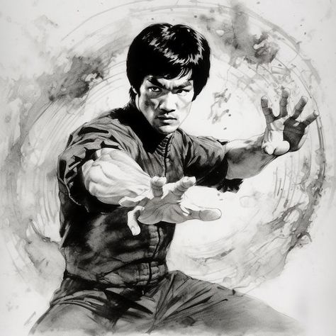 Bruce Lee Wallpaper, G Logo Design, Bruce Lee Pictures, Bruce Lee Art, Bruce Lee Martial Arts, Bruce Lee Quotes, Bruce Lee Photos, Drawing Superheroes, Enter The Dragon