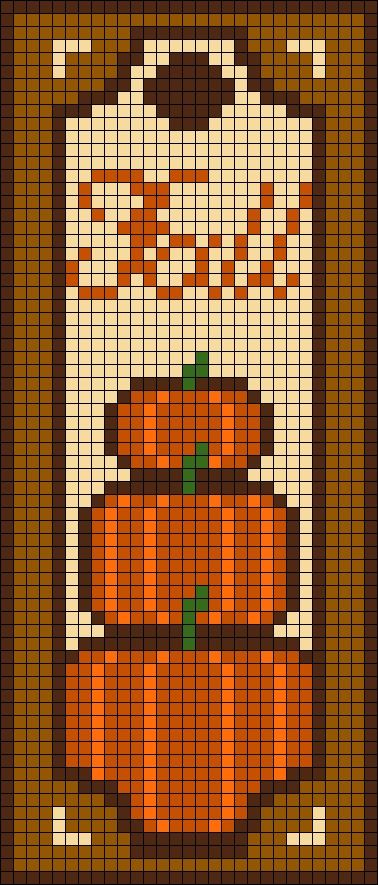 Thanksgiving Pixel Art, Fall Pixel Art, Book Bookmark, Pumpkin Books, Pixel Drawing, Alpha Pattern, Alpha Patterns, Perler Bead, Friendship Bracelet Patterns