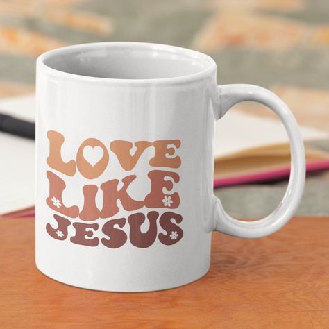 Christian Cup Ideas, Christian Mug Designs, Christian Diy Gifts, Jesus Mugs, Faith Bible Study, Study Gifts, Gift For Pastor, Christian Mugs, Study Gift