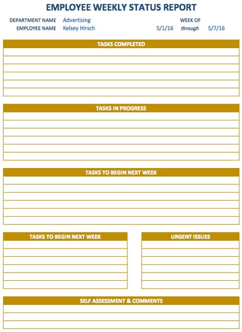 Weekly Report Template Weekly Status Report Template, One On One Meeting Employee Template, Weekly Progress Report Template, Supervision Template, Weekly Report Template, Weekly Status Report, Weekly Schedule Template Excel, Status Report Template, Sales Report Template