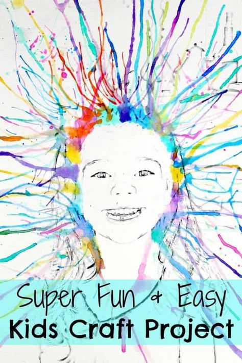 Painting activities for kids! - A girl and a glue gun Painting Activities, Homeschool Art, Crafty Kids, Craft Projects For Kids, Camping Art, Easy Watercolor, Childrens Crafts, Easy Crafts For Kids, Preschool Art