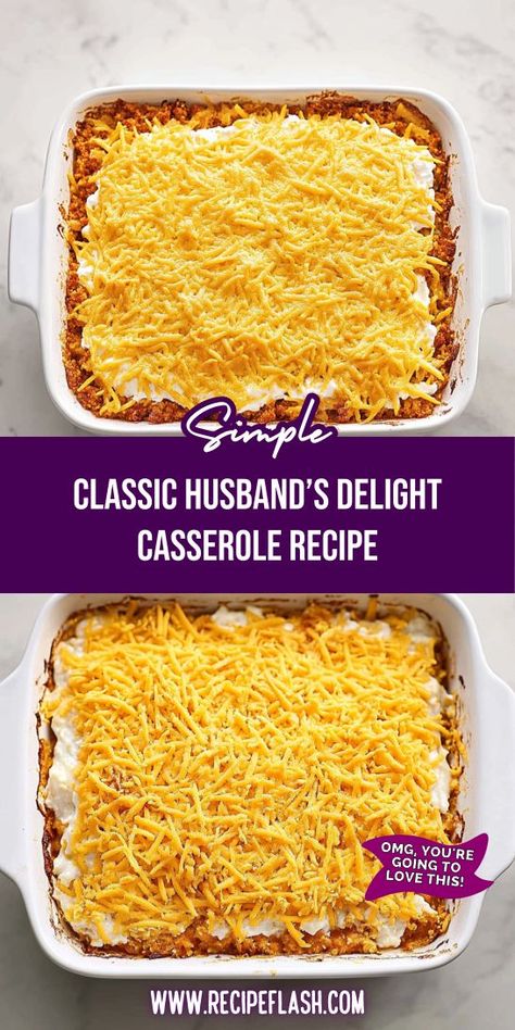 Craving a delicious casserole that brings everyone to the table? The Classic Husband’s Delight Casserole Recipe is a must-try for ground beef lovers! Enjoy the rich flavors and simple preparation that make weeknight dinners a breeze. Don’t forget to save this tasty recipe for future inspiration! Brisket Casserole Recipes, Husbands Delight Casserole, Husbands Delight, Lunch Casserole, Ground Beef Noodles, Popular Casseroles, Recipe For Family, Hotdish Recipes, Noodle Casserole Recipes