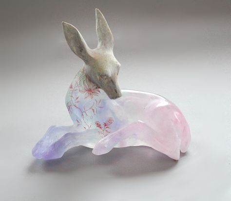 Christina Bothwell, Lucid Dream, Colossal Art, Arte Inspo, Art Et Illustration, Sculpture Installation, Animal Sculptures, Glass Sculpture, Art Sculpture