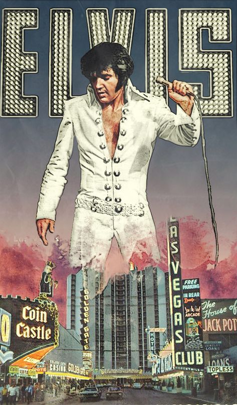 King Of Rock And Roll, Elvis Presley, The King, Rock And Roll, Las Vegas, Art