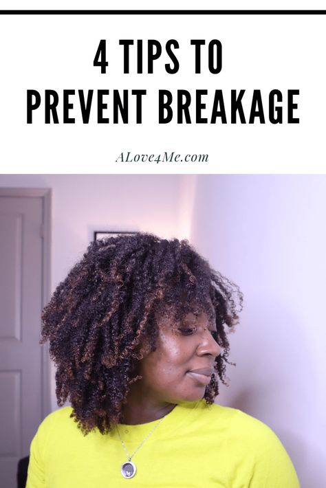 Four Clutch Tips to Prevent Hair Breakage #naturalhair #hairtips #hairbreakage #naturalhaircare #naturalhairtips Natural Curly Hair Hairstyles, Hair Breakage Remedies, Bun Braids, Prevent Hair Breakage, Loc Method, Stop Hair Breakage, Hairstyles Winter, Curly Bun, Breaking Hair