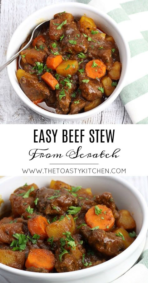 Easy Beef Stew Stove Top, Beef Stew Stove, Beef Stew Stove Top, Beef Stew Meat Recipes, Easy Beef Stew Recipe, Crockpot Recipes Beef Stew, Easy Beef Stew, Hearty Beef Stew, Homemade Beef Stew