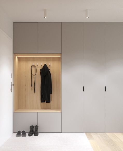 Small Mudroom Closet, Entrance Wardrobe Ideas, Entrance Closet Ideas, Vstupná Hala, Clever Closet, Entrance Furniture, Wardrobe Door Designs, Home Hall Design, Mudroom Design