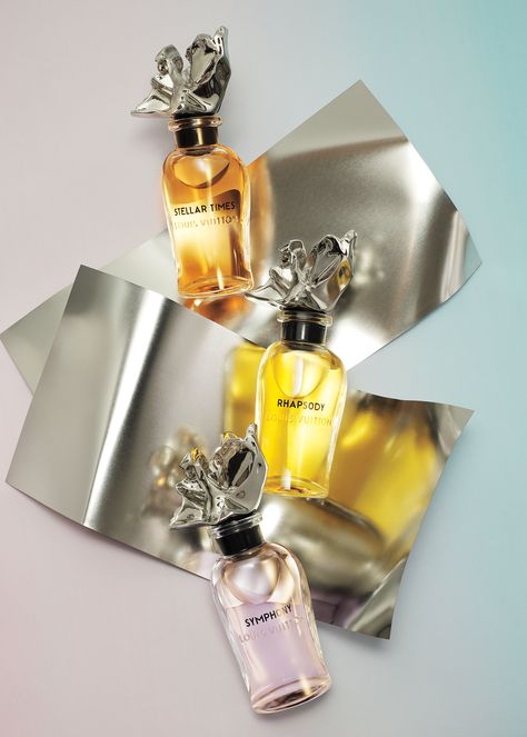 Inside Louis Vuitton and Frank Gehry’s Luminous New Fragrance Collection | Vanity Fair Fish Lamp, Allure Magazine, French Perfume, First Perfume, Frank Gehry, Sculptural Object, The Architect, Curved Glass, Fragrance Collection