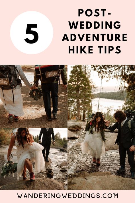 Here are some great tips for your adventure wedding or elopement hike. If hiking is in the cards for your day, these ideas will help you get hitched in hiking boots. #hike #wedding Wedding Hiking Boots, Wedding Hike, Hiking Elopement Weddings, Hiking Wedding Dress, Hiking Wedding, Hiking Elopement, Adventure Wedding Photography, Sunrise Wedding, German Wedding