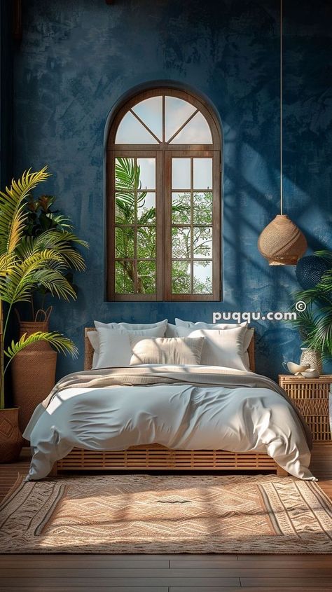 Blue Limewash Bedroom, Blue Limewash Walls, Blue Limewash, Limewash Bedroom, Teal Room, Dark Wood Bedroom, Blue Bedroom Walls, Glam Bedroom Decor, Bedroom Ideas Aesthetic