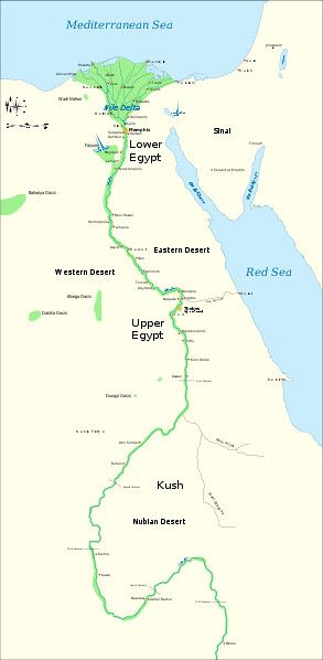 Map of Ancient Egypt | Lower and Upper Egypt united. | Grant McCollor | Flickr Ancient Egypt Map, Starověký Egypt, Upper Egypt, Egypt Map, Ancient Egypt History, Empire Romain, Khan Academy, Egypt History, Nile River