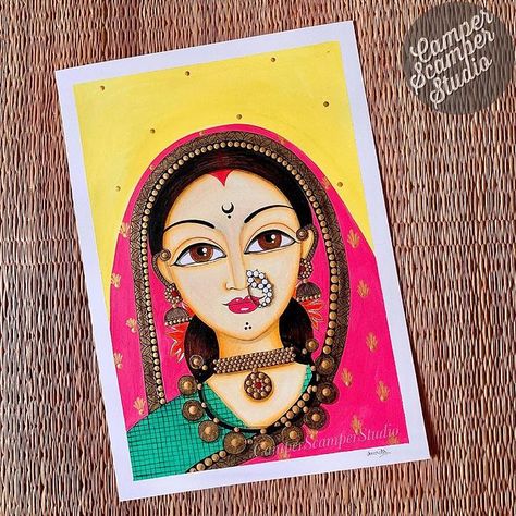 All posts • Instagram Bengali Women Painting, Rajasthani Art Paintings, Rajasthani Drawing, Rajasthani Folk Art Painting, Indian Art Paintings Easy, Indian Folk Art Painting Easy, Bengali Art Paintings, Madhubani Drawing Indian Paintings, Rajasthani Art Design