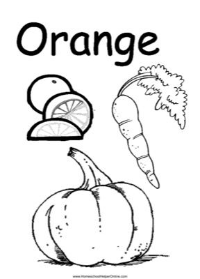 Use this Color Worksheet to teach your pre-schooler about the color orange. The worksheet has an orange, a carrot, and a pumpkin to color orange. Rudolph Coloring Pages, Color Worksheets For Preschool, Kindergarten Coloring Pages, Preschool Coloring Pages, Teaching Colors, Preschool Printables, Color Worksheets, Learning Colors, Free Learning