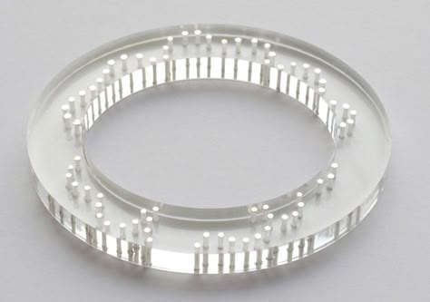 Silver rivets catch the light and create patterns on the surface of the perspex bangle. Perspex and Silver. Perspex Jewelry, Rivet Jewelry, Contemporary Jewelry Design, Resin Jewelry Making, Gems Bracelet, Lazy Dog, Jewellery Designer, Jewellery Handmade, Acrylic Jewellery