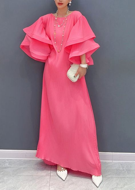 Dresses Butterfly, Neck Wrinkles, Long Sleeve Outfits, Short Summer Dresses, Evening Dresses Plus Size, Blouse Pattern Sewing, Butterfly Sleeve, Ruffle Sleeve Dress, Half Sleeve Dresses