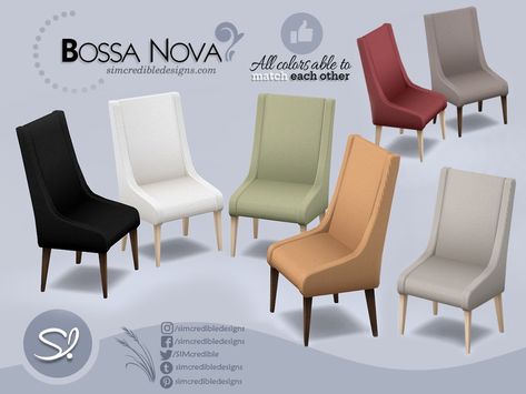 Acrylic Dining Chairs, Sims 4 Clutter, Keep Life Simple, Turtle Decor, Kitchen Time, 4 Dining Chairs, Sims 4 Build, Kitchen Humor, Bossa Nova