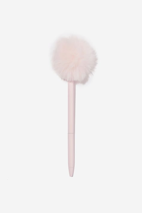 Fluffy Pen, Pink Pens, Dream School, Cute Pens, Cute School Supplies, Cute Nikes, School Essentials, Birthday Wishlist, Pink Bag