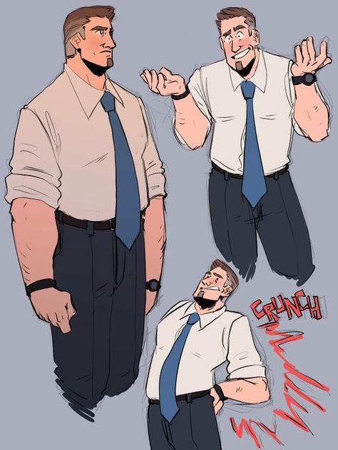 Plus Size Man Drawing Reference, Middle Aged Character Art, Anime Middle Age Man, Middle Age Character Design, Therapist Character Design, Middle Aged Anime Man, Middle Aged Man Reference, Middle Age Man Character Design, Middle Aged Character Design