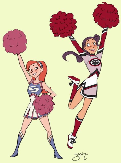 Cheerleading Pose Reference, Cheerleader Poses Drawing Reference, Anime Cheerleader Drawing, Cheerleader Drawing Reference, Cheerleader Drawing Poses, Cheerleader Pose Reference, Cheerleader Character Design, Cheerleader Fanart, Cheerleader Character