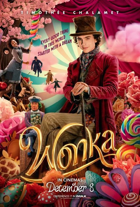 Wonka (2023) Wonka Poster, Wonka 2023, Mohawk Hairstyles For Women, Mathew Baynton, Band Tattoo Designs, Cinema Experience, Hugh Grant, Best Things In Life, Willy Wonka