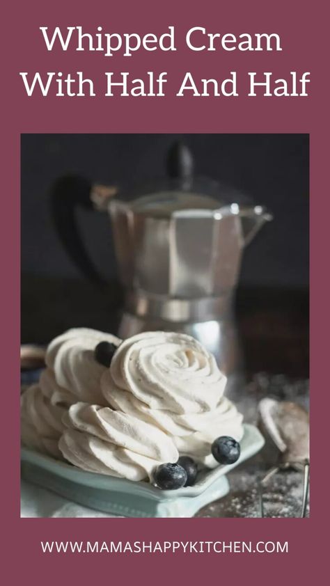 How to Make Whipped Cream with Half and Half (Recipe & Instructions) Half Recipe, Make Whipped Cream, Homemade Whipped Cream, Half And Half, Whipping Cream, Whipped Cream, I Love, Cream