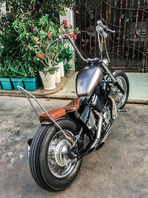 Motorbikes, Motorcycle, biker girls Bobber Chopper Custom, Honda Steed 400 Bobber, Honda Shadow Chopper, Steed 400 Bobber, Bobber Handlebars, Honda Chopper, Virago Bobber, Honda Shadow Bobber, Moto Bobber