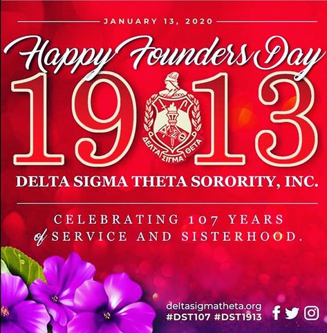 Happy Founders Day Sorors!! #deltasigmathetasororityinc #dst1913 #ohtobeadeltagirl #j13 #midsup #dst107 Happy Founders Day, Kappa Alpha Psi Fraternity, Delta Girl, Letter Organizer, Theta Sorority, College Sorority, Founders Day, Kappa Alpha Psi, Delta Sigma Theta Sorority