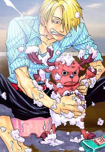 Sanji X Chopper, Taz Skylar Sanji, Chopper And Sanji, Sanji And Chopper, Chopper Manga, Luffy And Sanji, Sanji Manga, Sanji Chopper, One Piece Chopper