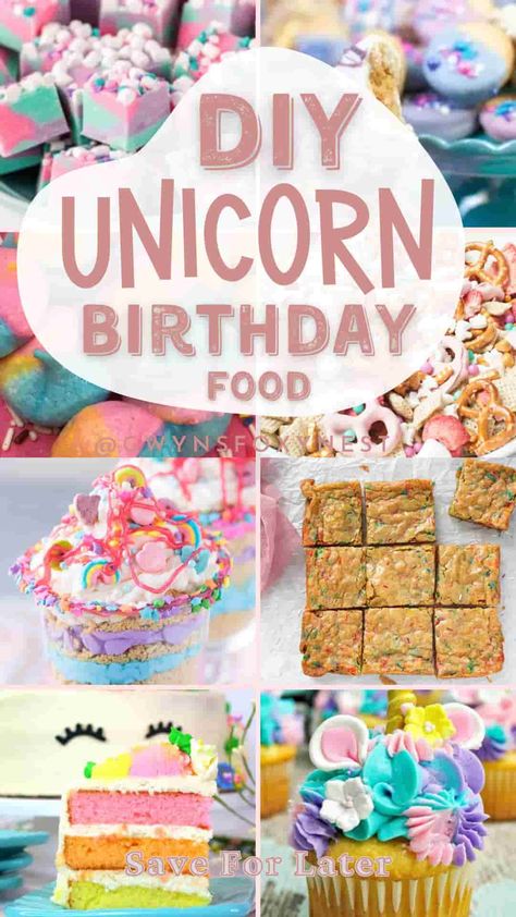 Impress your guests with delicious and enchanting unicorn birthday party food. Get inspired by these top yummy unicorn desserts ideas to create a magical and memorable party experience with delicious unicorn treats. Unicorn Birthday Party Food, Diy Unicorn Birthday Party, Birthday Party Food Ideas, Unicorn Party Food, Unicorn Food, Unicorn Treats, Unicorn Desserts, Magic Birthday, Desserts Ideas