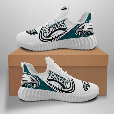 Packaging Includes1 X Sneaker Limited Edition!Click 'ADD TO CART!' to enjoy a limited time discount... Philadelphia Eagles Shoes, Sneakers Yeezy, Shoes Sport, Yeezy Shoes, New Sneakers, Seattle Seahawks, Yeezy Boost, Philadelphia Eagles, Sport Sneakers