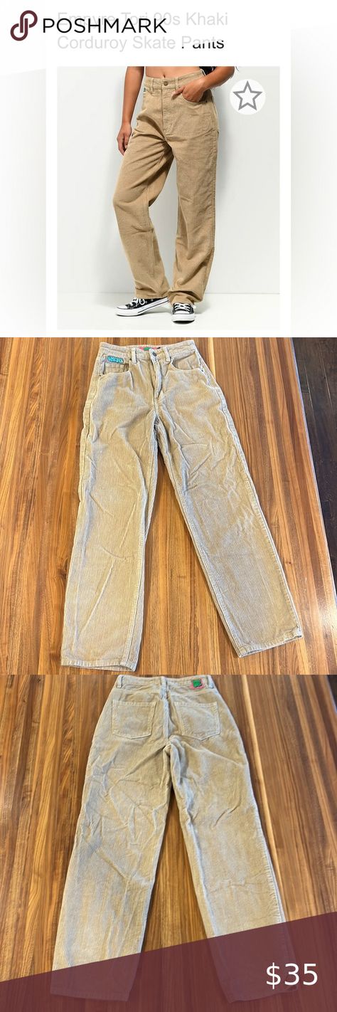 ZUMIEZ- EMPYRE WOMENS TORI SKATE CORDUROY PANTS - Size 4 Empyre Pants, Corduroy Pants, Size 4, Outfit Inspo, Pants, Fashion Tips, Clothes Design, Trousers